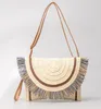 Women Straw Bags Fashion Colorful Summer Beach Clutch Bag Female Woven Wristlet Bag Wallet Money Coin Purse Crossbody Bags For Girls Party Cluth Bags