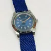 Zegarek designerski RELOJ Watches AAA Automatyczny zegarek mechaniczny Lao Jia Lightning Electric Blue Cloth Belt W pełni automatyczny zegarek mechaniczny zegarek męski