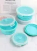 Silicone Silicone Folding Lunch Box Circulaire Bento Preservation Instant Noodle Bowl Picnic Outdoor Portable