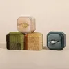 Caschetti per gioielli Cover Flannette Octagon Ocntagon Octags Orecchings Simple Container Box Regal