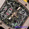 Swiss Made RM Orologio da polso RM11-03 Set di set di diamanti originale Cronografo 18K Rose Gold Diamond Set