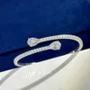 Bangle Luxe Hot Brand Pure 925 Sterling Silver Sieraden Dames Snake Druppel Design Bracelet Wedding Party Q240506