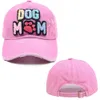 Unisex Dog MoM Letter Baseball Cap Women Vintage Cotton Jeans Caps Spring Outdoor Causal Hat for Female Hair Accessories Hats 240507