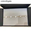 High standard bracelet gift first choice gold high Four-leaf clover female white red with common cleefly