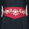Paski chińskie haft haftowy kwiat tkaniny elastyczne pasy kobiety eleganckie szerokie strechy haft haft cinturon flores