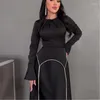 Casual jurken Ramadan Eid Satin Abaya Islam Moslimjurk Gebedkleding Afrikaans voor vrouwen Robe Musulmane Femme Vestidos Para Mujer