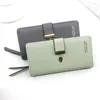 Wallets Fashion Women Wallet Big Bill Bit Card Holder Po Mobile Phone Bag Clutch Coin Purse Lady Zipper Carteras Para