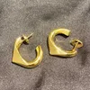 Stud 2023 New Geometric Triangle Earrings Womens Smooth Metal Fashion Light Luxury High Grade Charm Jewelry J240506