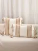 Cuscino/decorativo Nuovo geometrico Copertina di cuscino trapuntato boho decorazioni di beige in bianco e nero decorazioni in bianco e nero per divano