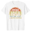 T-shirts masculins 2024 Summer Retro 1958 Édition limitée Gift 66 ans 66 pièces T-shirt Summer Mens Graphite Cotton Street Clothing Topl2405