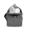 Tissu de la vaisselle durable bandoulière pour le sac à lunch thermique pour le bureau peut être lavé directement avec du camping d'eau