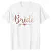 T-shirty męskie T-shirt Bridemaid T-shirt biały czarny wierzchołek ślub ślub zaręczyny