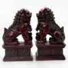 Sculpturen Feng Shui Fu Foo Dog Lion Wealth Good Luck Amulet Protection Standue Home Figurine Housewarming