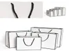 DHL Schiff Kraftpapier Verdickte Taschen weiße Kartenverpackung Tasche Werbung Mode Aufbewahrung Handtasche Einkaufsfeier Gepassete Kleidung 3497033