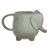 Mugs Ceramic 15oz Elephant Tea Mug Green