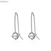 Dangle Chandelier Fashion Temperature Pearl Inlaid Earhooks 925 Sterling Silver Jewelry Womens Low Allergy Flower Gift Pendant Earrings SE314 XW