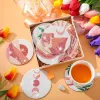 Stitch Photocustom 8st Diamond Art Coasters Diy Animal Pattern Drink Cup Cushion Stark vidhäftning Diamantmålningssatser för hantverk