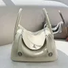 Genuine Leather Shoulder Bag Luxury Hermly Bag Designer Bag Litchi Pattern 26cm 30cm Soft Cow Skin Women Totes Dumpling Purses and Handbags Silver Hardware HM Bag 776