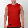 T-shirty Ćwiczenie na siłowni fitness kulturysta kamizelka biegowa letnia siatka nawilżająca knot szybka sucha bluza męska zbiornik rękawowy J240506