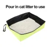 ベビーカーポータブルリッターボックスの防水とスパッタプーフ折りたたみ式猫のトイレ猫用品は洗浄して再利用できます