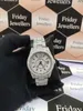 41 mm neue Marke ICED Out Watch Edelstahl funkelnde handgefertigtes Bust Down VVS Moissanite Uhren für Modeschmuck