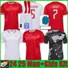 24 25 Maglie da calcio in Danimarca Eriksen a casa 2024 2025 Hojbjerg Christensen Skov Olsen Braithwaite Dolberg Magliette da calcio Kit Kit Kit