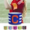 Soccer Professional Football Armband Nylon Justerbar fotboll Armbandsledare Match Captain