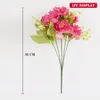 Fleurs décoratives 35 cm Bouquet artificiel 6 têtes Boho Peony Silk Plastic de haute qualité Fausse fleur Regalo Accessoires