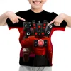 Lustige Skibidi Toiletten-T-Shirt Casual Kids Kurzarm Baby Boy T-Shirt Tops Lautsprecher Print Tee Sommer O-Neck T-Shirt für Kind 240506