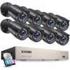 Sistema di telecamere di sicurezza 3K Lite 8CH esterno con disco rigido da 1 TB AI Visita notturna di rilevamento del veicolo umano H265 8 CANNANI LITE VIDEO DVR Registratore DVR 8x1080p HD 1920TV.