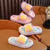 Slipper Aged 2-12 Children Summer Slippers Cute Cartoon The Little Princess Sandal For Girls Non-slip Bath Flip Flops Home Kids Shoes