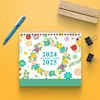 Calendario 2024 Calendario minimalista creativo 18 meses 365 días Cuenta regresiva Notas de planificación mensual Calendario de decoración de escritorio