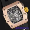 Swiss Made RM Orologio da polso RM11-03 Set di set di diamanti originale Cronografo 18K Rose Gold Diamond Set