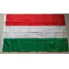 Accessoires geborduurd genaaid Hongarije vlag Hongaarse nationale vlag Wereldland vlag Banner Oxford Fabric Nylon 3x5ft