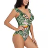 Kobiety dla kobiet w dżungli stroju kąpielowego dżungla dżungla dżungla z tukan żeńska bikini pływa