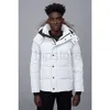 Vinter Fourrure Down Parka Homme Jassen Chaquetas Ytterkläder vargpäls huva Fourrure Manteau Wyndham Canada Jacketrock Hiver Doudoune Mens Mens