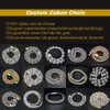 Iced Out 20 mm 20-26 pouces Snap Finder Mens Miami Cuban Link Collier Hip Hop Moissanite Bling Prong Cuban Chaîne Cubaine