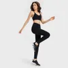 Leggings yoga per donne con tasche ad alto controllo della pancia ad alto controllo femminile.