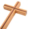 Decor Handmade houten voor Cross Christus Ornamenten Wall Hanging Tafel voor Cross for Home Altar Chapel Church Decor Christian Gift B03E