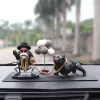 Skulpturen domineering Mann Hundepuppe Harz Simulation Hund Spielzeug Dashboard Dekoration Auto Ornamente Autozubehör Geschenk Home Dekoration Luxus