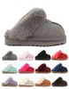 Designer Sandalen Winter Winter Women Snow Slippers Classic Luxurys Slipkastanje Gray Fashion Outdoor Sandal Grootte 3-121784031