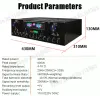Amplifiers 999BT/555BT HiFi Stereo Digital Bluetooth Amplifiers Dual Dynamic Screen Sound AMP For Home Car Meeting Karaoke Cinema Max 4000W