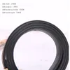 Tasarımcı Kemeri Kadın Kemerler 23mm Genişlik Yüksek Kaliteli Tasarımcı Kemer Pin Toka Kadın Bel Bandı 2 Renk İsteğe Bağlı Siyah Kemer Stravaging Cowhide Deri Kemeri