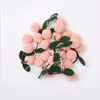 Decorative Figurines Handmade Bayberry Pompom Felt Ball String Wall Hanging Pendant Hair Kids Room Decoration Garland Ornaments