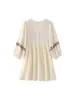 Abiti casual 2024 Summer Splicing Shirt Dress Women Beach Woman Short Woman per Button Female