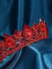 Hair Clips 1 Lady Bridal Luxury Headband Crown Glass Gemstone & Color Rhinestone Covered Wedding Dress Accessories Suitable For We