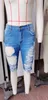 Модные женские разорванные джинсы мода эластичная высокая талия скинни джинсовые джинсы джинсы с карандашом летние повседневные хипстерские джинсы 240506