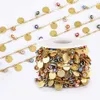 Brillenketten 1m Goldfarbe Münzmünze Charm Chains böse Augenperlen Kette für Armbänder Halskette Knöchel Schmuck Making DIY Accessoires