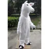 Halloween Cute White Horse Mascot Costume Event Propts Promotional Costume Cussion Personalizzazione Fursuit Caratteri Costumi per adulti Dimensioni per adulti