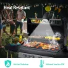 Zubehör im Freien Grillleuchten tragbare Grilllichter 360 Rotatable mit 10 superhellen LED -Leuchten Klemmmontage Anpassungsgrillgriff